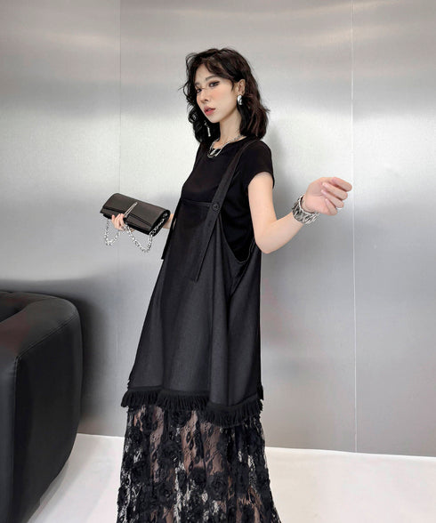 Splicing Lace Dress